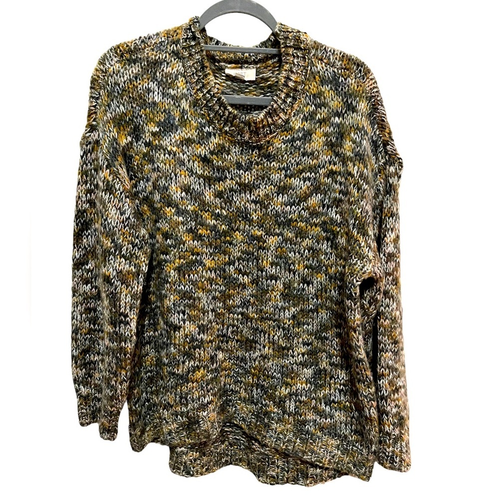 Loft - crew neck sweater - size Large - multicolor